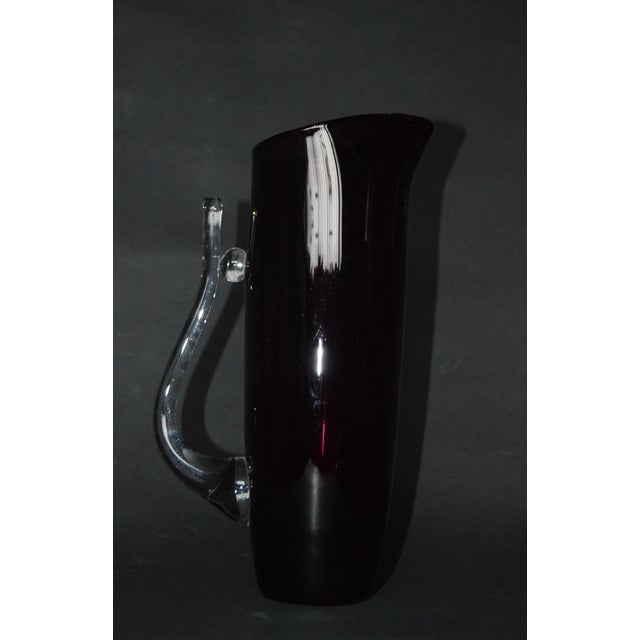 Glass Carafe attributed to Wszewłod Sarnecki, 1980s For Sale - Image 3 of 7