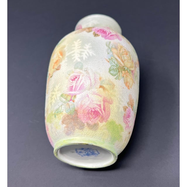 Antique Royal Bayreuth Bavaria Rose Tapestry Porcelain Floral Dresser Set Vase & Pitcher c.1900 For Sale In Seattle - Image 6 of 12