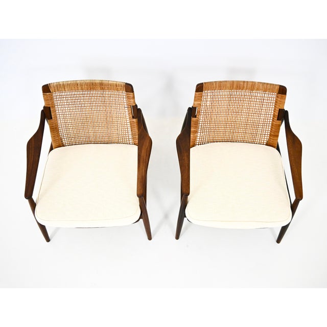 Wood Model 400 Lounge Chairs attributed to Hartmut Lohmeyer for Wilkhahn, 1950s, Set of 2 For Sale - Image 7 of 13