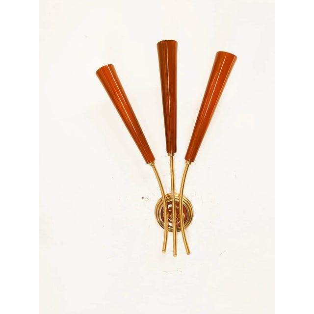 Red Sputnik Wall Sconce For Sale - Image 10 of 11