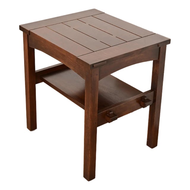 Stickley Mission Oak Arts & Crafts Occasional Side Table For Sale