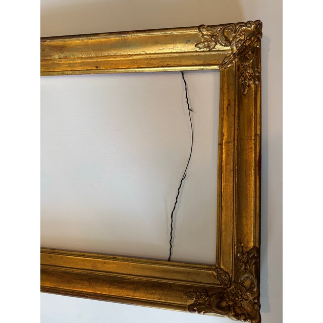 Vintage Gold Mirror Frame For Sale - Image 9 of 9
