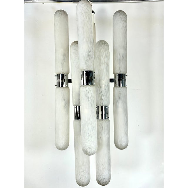 Italian Metal and Murano Glass Chandelier by Aldo Nason for Mazzega, 1970s For Sale - Image 10 of 16