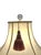 Pink Late 20th Century Porcelain Lamp Rose Medallion Design With Silk Shade and Tassel For Sale - Image 8 of 9