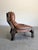 1970s Gerard Van Den Berg for Montis Attrb Dutch Brutalist Leather Lounge Chair For Sale - Image 9 of 9