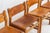 Wood Oak & Leather Dining Chairs, Denmark, 1960s, Set of 4 For Sale - Image 7 of 17