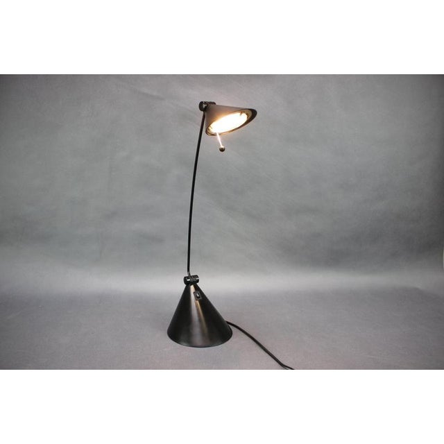 Italian Candy Light Adjustable Black Table Lamp, 1990s For Sale - Image 11 of 14