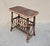 1970s Vintage Rustic Coastal Bamboo Rattan Brown Magazine Rack Side Table For Sale - Image 5 of 14