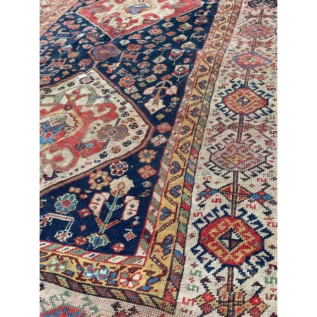 Antique Rustic Wool Rug For Sale - Image 12 of 18