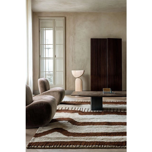 The Dill Rug brings a refreshing character between tradition and modernity to your space. A organica nd irregular striped...