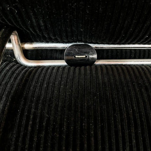 Black Corduroy 3-Seater Soriana Sofa by Afra & Tobia Scarpa for Cassina, 1972 For Sale - Image 10 of 13