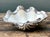 White Vintage Metal Dipped Ruffle Clam Shell For Sale - Image 8 of 12