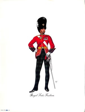 1950s Royal Scots Fusiliers Traditional Reproduction Print