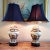 Pair of Japanese Asian Imari Porcelain Table Lamps Pair of Japanese Imari hand-painted porcelain crackle finish Ginger...