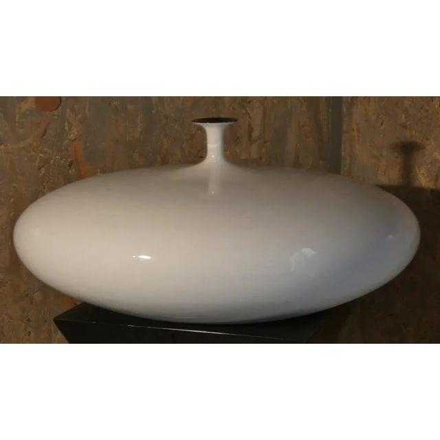 1980s Vintage Italian Vase in Glazed Ceramic, 1980s For Sale - Image 5 of 5