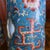 Glass Cerulean Blue Chinese Porcelain Hat Stand Vases - A Pair For Sale - Image 7 of 14