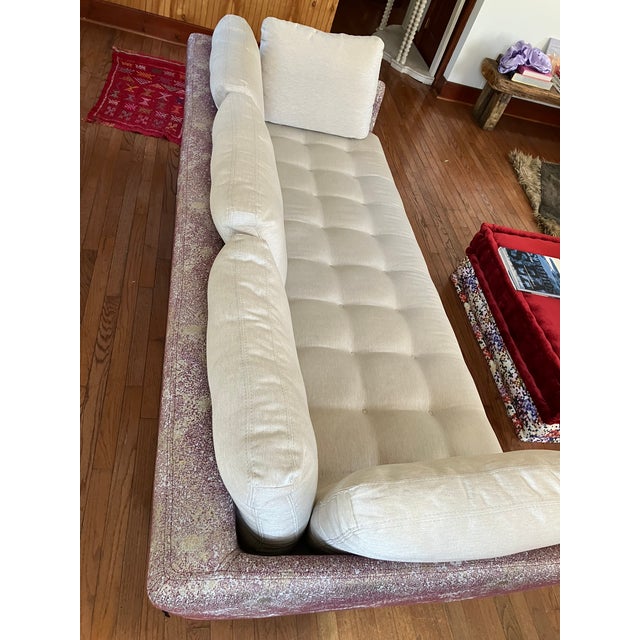 Roche Bobois Large 3 Seater Pagoda Style Sofa For Sale - Image 11 of 14