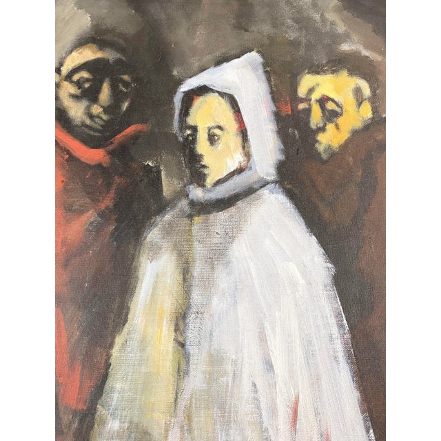 Figurative Vintage Framed Figure Painting For Sale - Image 3 of 8