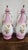 Antique Austrian Carl Larsen “Ruby & Emerald” Pink Porcelain Lidded Urn Vases – Pair, Circa 1900 For Sale In New York - Image 6 of 18