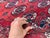 Red Turkmen Bokhara Hand-Knotted Wool Rug - 3'6" X 5'3" For Sale - Image 11 of 12