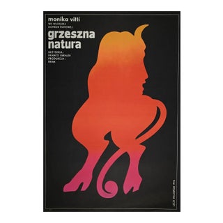 Lech Majewska, Sinful Nature, Vintage Poster Offset, 1974 For Sale