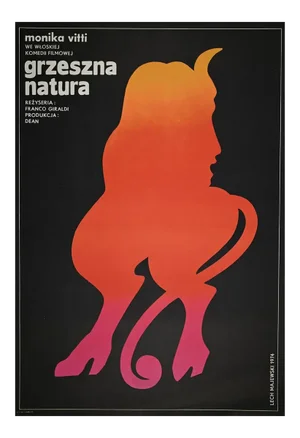 Lech Majewska, Sinful Nature, Vintage Poster Offset, 1974