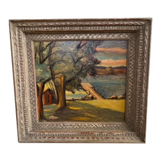 1940s Swedish Oil Painting by Albert Zetterberg For Sale