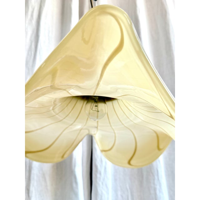 Mid-Century Modern Murano Glass Handkerchief Pendant Light, Italy, 1970s For Sale - Image 15 of 18