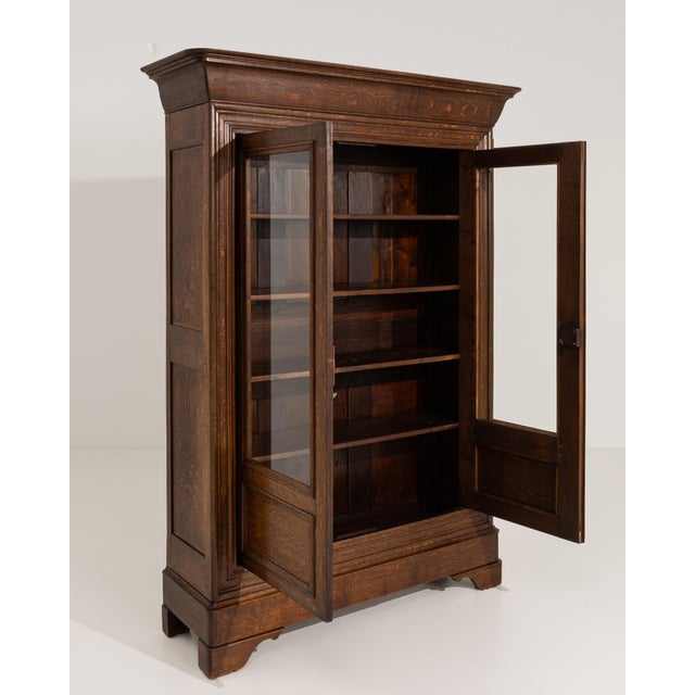 French Oak Louis Philippe Vitrine For Sale - Image 3 of 13