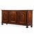Crafted of solid oak, this mid-20th-century French sideboard features three cabinet doors with recessed arched panels,...