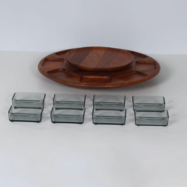 1960s Danish Lazy Susan Snack Tray from Digsmed, Denmark, 1960s, Set of 9 For Sale - Image 5 of 8
