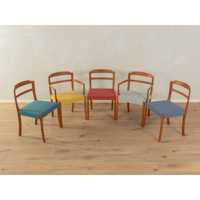 Dining Room Chairs by Ole Wanscher for A. J. Iversen, 1960s, Set of 5 For Sale - Image 13 of 13