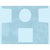 Abstract Cutout Wallpaper by Paule Marrot in Sky Blue For Sale
