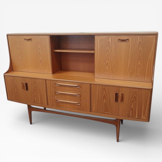 Vintage Fresco Teak High Sideboard from G-Plan, 1970s For Sale - Image 4 of 10