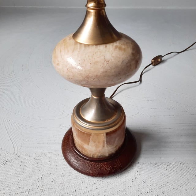 Onyx Table Lamp, 1960s For Sale - Image 6 of 8