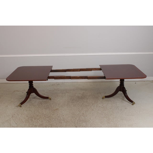 Baker Colonial Williamsburg Mahogany Dining Room Table For Sale - Image 12 of 18