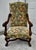 1950s Renaissance Revival Armchair High Back Carved Floral Tapestry For Sale - Image 13 of 13