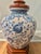 Late 20th Century Custom Made Blue and White Chinoiserie Lamp on Carved Ming Style Base For Sale In New Orleans - Image 6 of 12