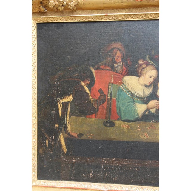 After Jacques Callot, Figurative Composition, 18th Century, Oil Painting on Canvas, Framed For Sale - Image 3 of 9