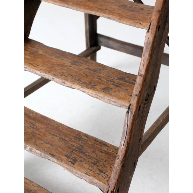 Late 19th Century Antique Stairs Ladder Shelf For Sale - Image 5 of 12