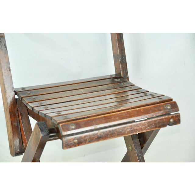 Brown Folding Children's Chair, 1960s For Sale - Image 8 of 14
