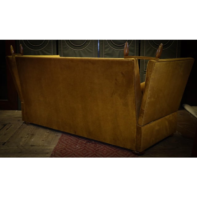 Textile Tiplady 3-Seater Sofa in Butterscotch and Salmon Velvet from George Smith, 2010s For Sale - Image 7 of 18