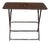 French Dark Red Metal Folding Dining Table, 1950s For Sale