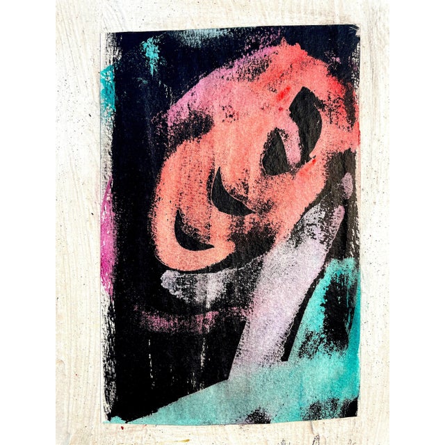 Mixed-media on canvas, 2023. Collage of monotype on paper made with the explosive technique where the strength of the...
