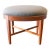 Mid Century Modern Elephant Gray Velvet Ottoman For Sale