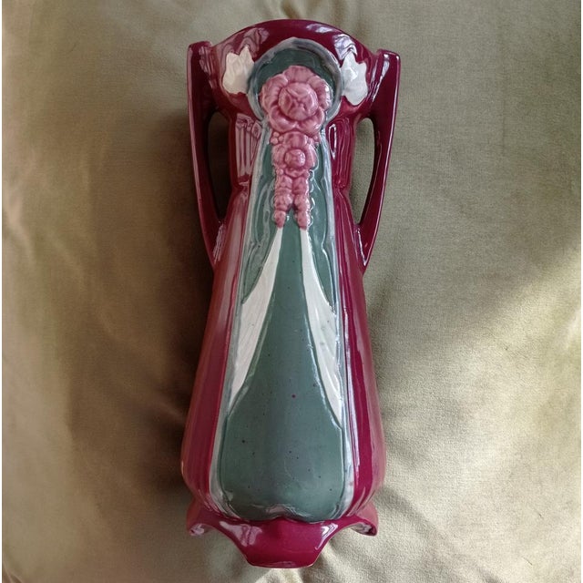 Art Nouveau Ceramic Vase, 1890s For Sale - Image 3 of 7