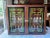 Vintage Art Deco Style Leaded Glass Panel Spice Rack. There are 30 bottles inside rack for your decor. There are 4 shelves...