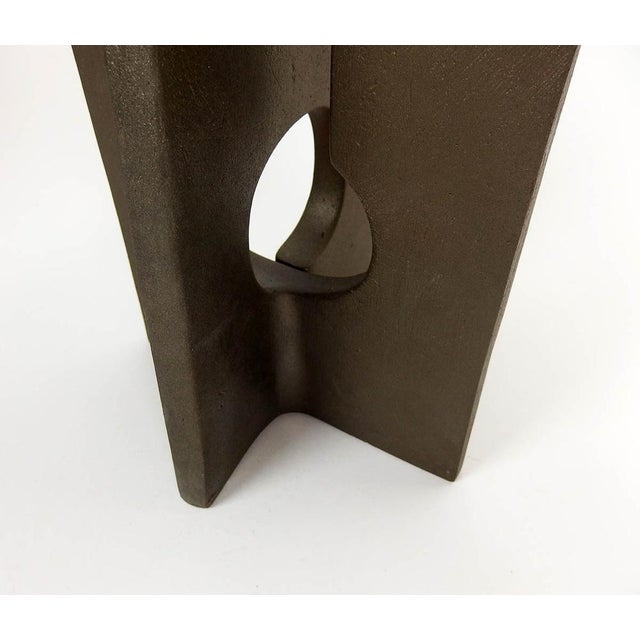 Gray Terracotta Sculpture by Victor Roman, 1994 For Sale - Image 8 of 10