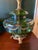 Pair of Vintage Green Iridescent Glass Hollywood Regency Table Lamps, in the Manner of Carl Falkenstein For Sale In Atlanta - Image 6 of 8