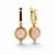 Modern Vintage Inspired Pink Quartz and Colorless Topaz Drop Earrings Silver, Gold, A Pair For Sale - Image 3 of 6